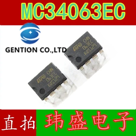 

10 шт. MC34063EC DIP8 печатает контроллер напряжения 063EC в наличии 100% новый и оригинальный