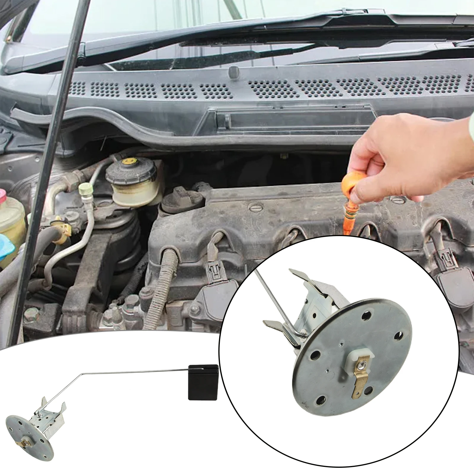 교체 유용한 고품질 브랜드의 새로운 발신자 부품 1pc 액세서리 검정색 연료 레벨 게이지 플라스틱 실용적인 도구