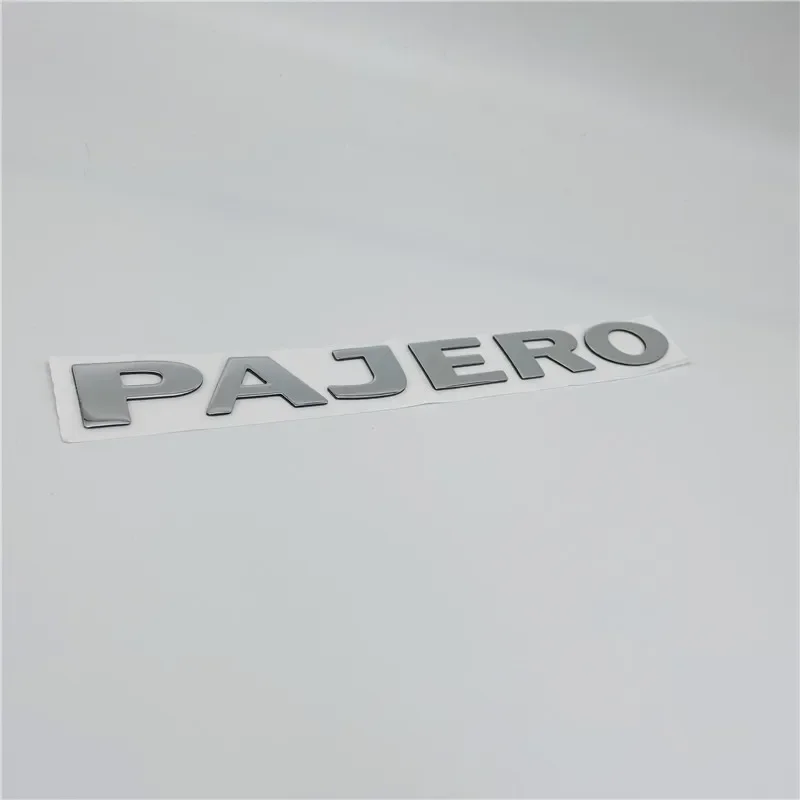 3 Colors For Pajero Emblem Rear Trunk Tailgate Logo Nameplate Car Stickers 22CM