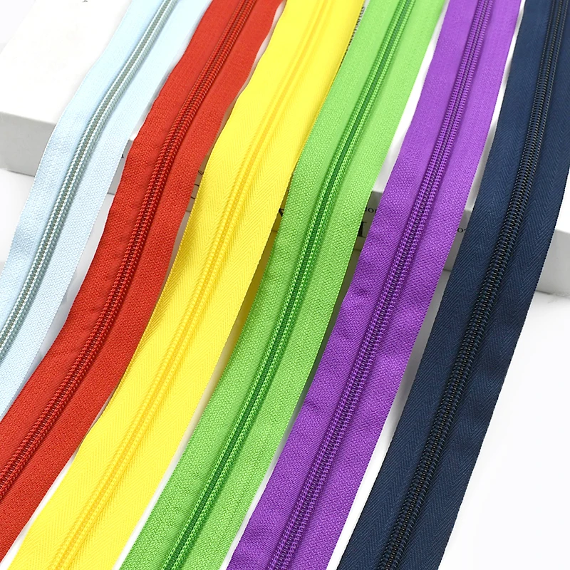 3/5/10 م 3 # 5 # Meetee قوس قزح النايلون سستة الشريط مع سحابات المنزلق ديكور البريدي إغلاق طقم تصليح حقيبة الملابس الخياطة الملحقات #2