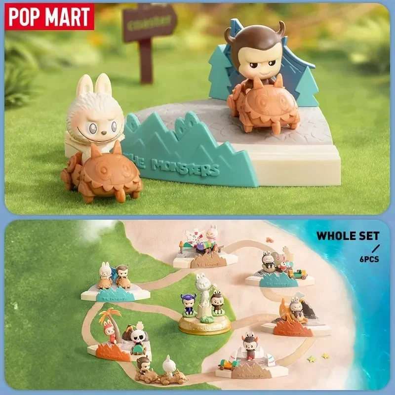 POPMART LABUBU LOS MONSTERS juegan juegos juntos serie caja ciega Guess Bag decoración de escritorio lindo modelo regalo niña juguetes Anime