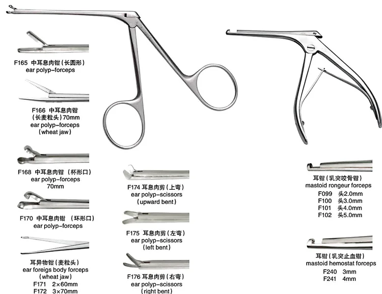 ENT surgical micro ear forceps, Ear instruments