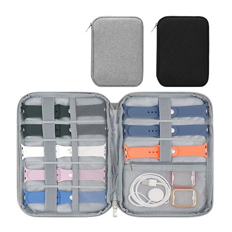 Watchband Bag For Apple Watch Strap Box Case Travel Smart Watch Wriststrap Storage Bag Box Watches Organizer Band Holder 2024