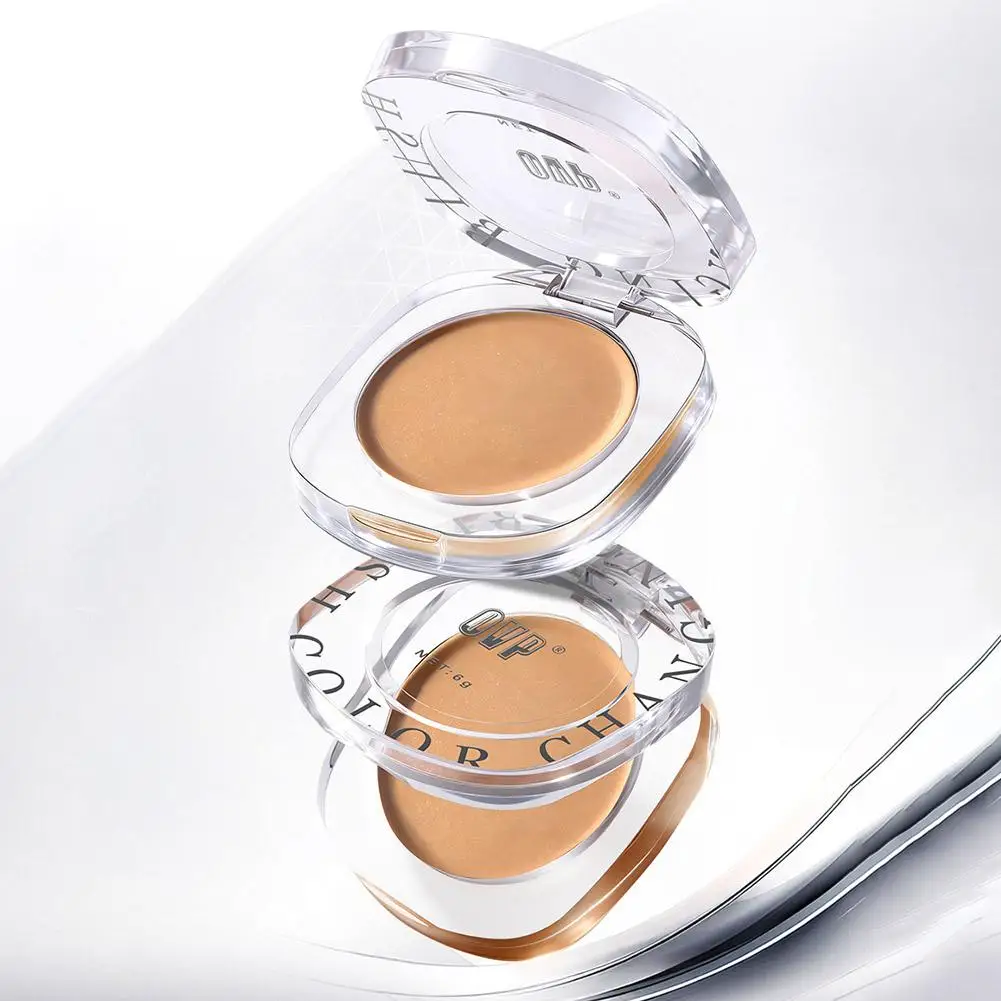 Blush multiuso che cambia colore, illuminante per il viso, trucco impermeabile, polvere per il trucco, cosmetici morbidi per il viso, blush per il contouring Z5O2