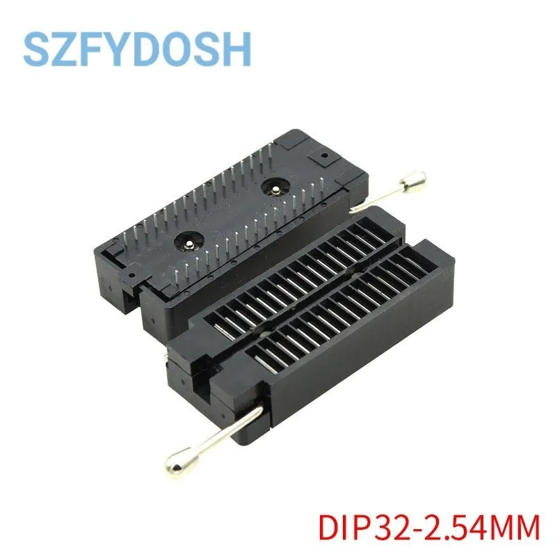  IC locking base single chip microcomputer chip test base wide 24P 28P 32P 40P 48P IC Socket Test Solder Type IC lock seat