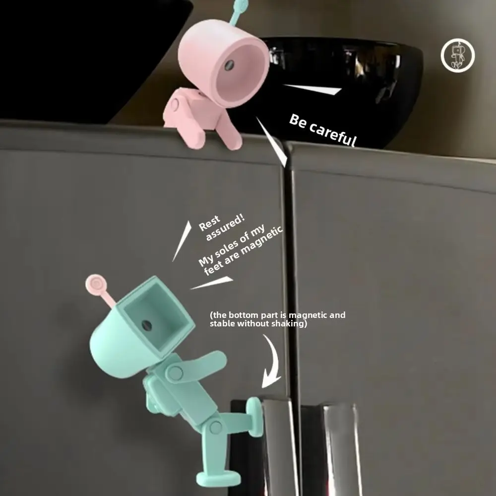 ديكور الغرفة Kawaii LED رائد الفضاء ضوء الليل المغناطيسي مصباح مكتبي صغير الكرتون مع بطارية الجدول مصباح غرفة نوم دراسة القراءة