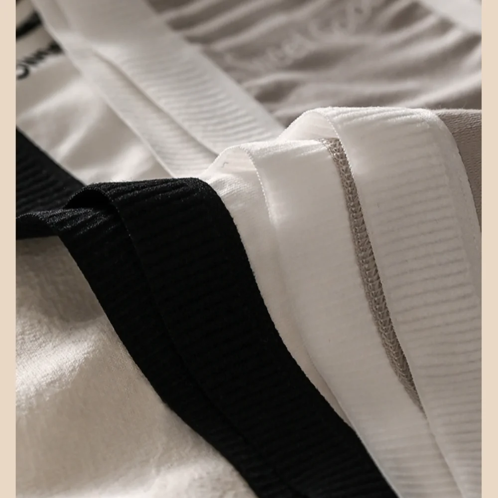 Majtki, czysta bawełna, bezszwowe, średni stan, styl japoński dla studentek.