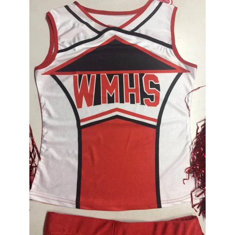 High School Glee Club Girl Cheerleader Costume Glee Style Cheerleading Varsity Cheerleader Cheerios Costume Fancy Dress Uniform