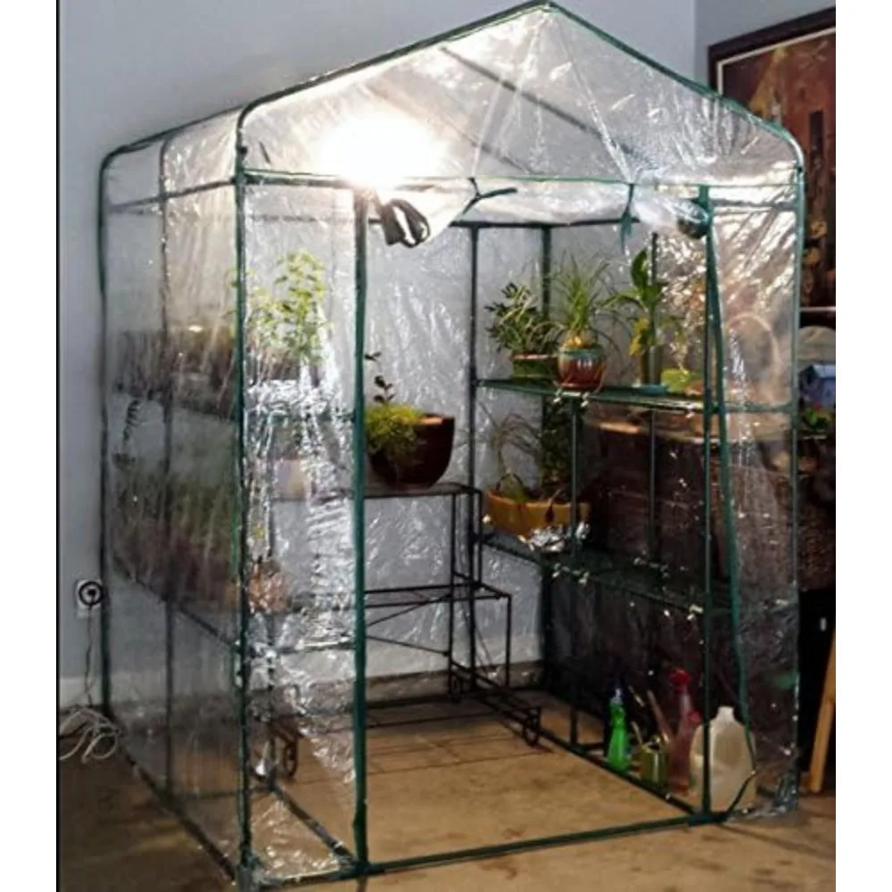 Walk-In Greenhouse - Portable Green House with 8 Sturdy Shelves for Indoor or Outdoor Use, Greenhouse