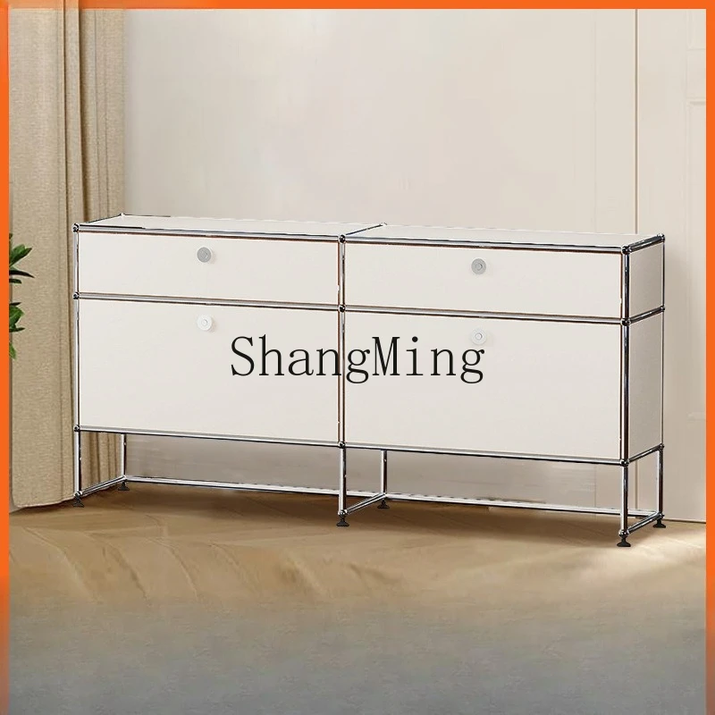 

SM modern simple stainless steel module cabinet combination medieval storage and dining side locker