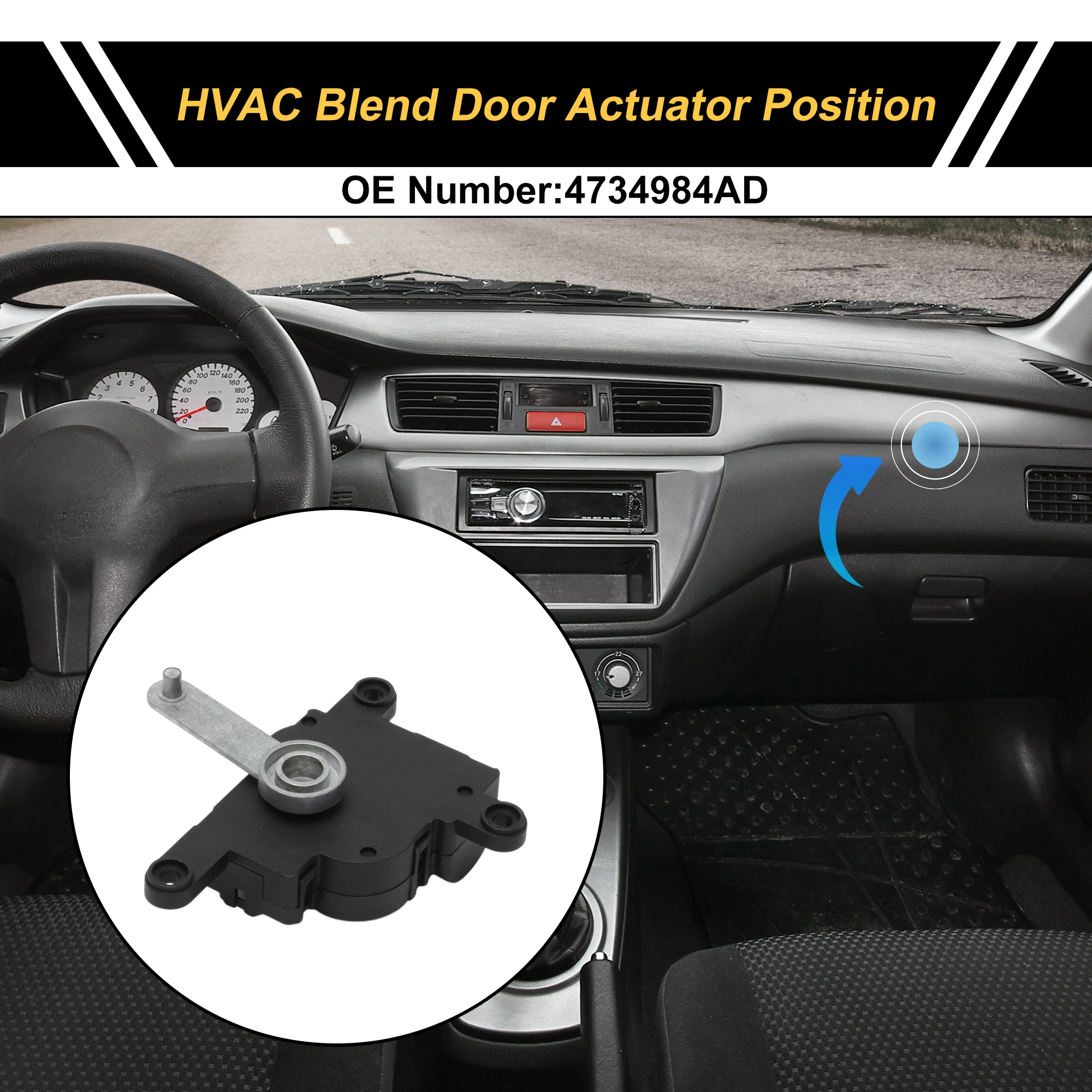 

Привод двери смеси обогревателя UXCELL HVAC для Chrysler Concorde 1998-2004 No 4734984AD