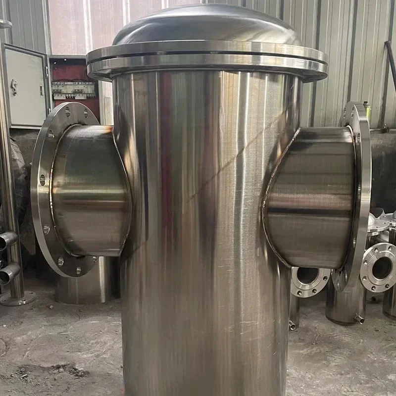 304 316Lステンレス鋼バスケットフィルターバスケットクイックオープニングストレートスルーパイプライン除染装置天然ガスパイプライン