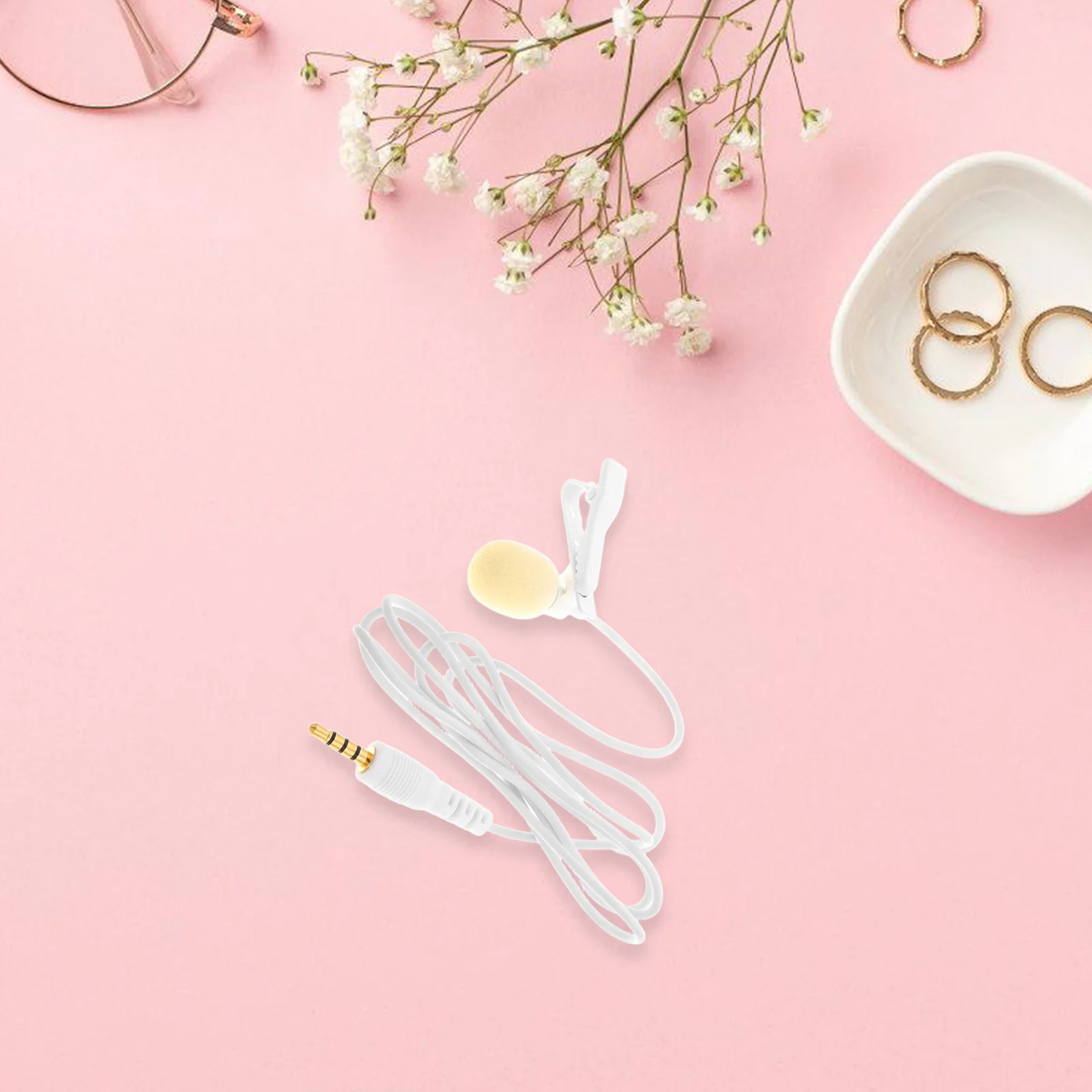 

Mini Portable Clip-on Microphone for Smartphones Lavalier Mic Sports Teaching Video Recording Small Shirt Mic Tiny Microphone