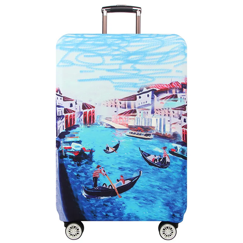 Travel Suitcase Protective Cover Luggage Case Travel Accessories Elastic Luggage Dust Cover Apply to 18\'\'-32\'\' Suitcase