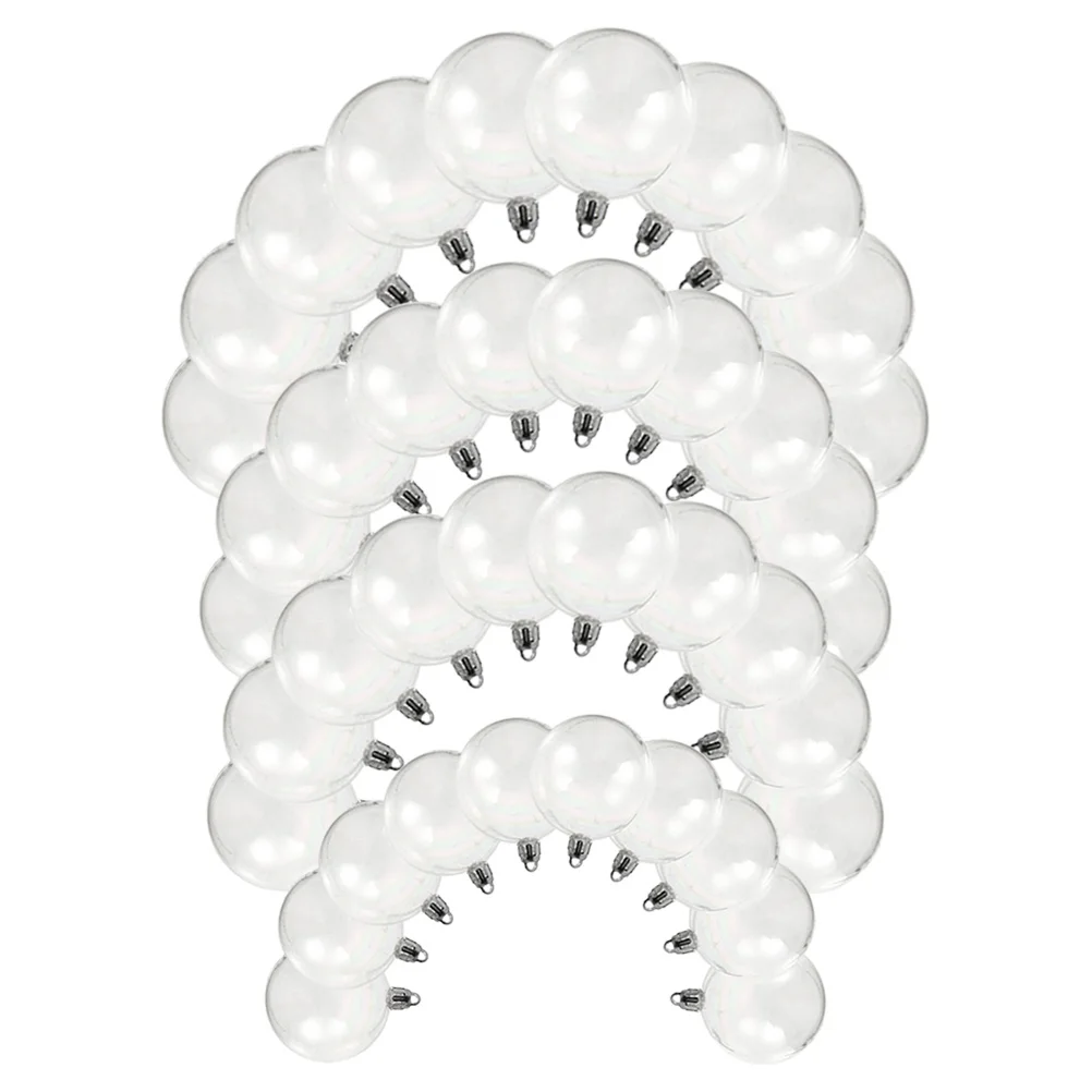 

40 Pcs Christmas Tree Ornament Ball Decoration Hanging Plastic Ornaments Small Holiday Balls