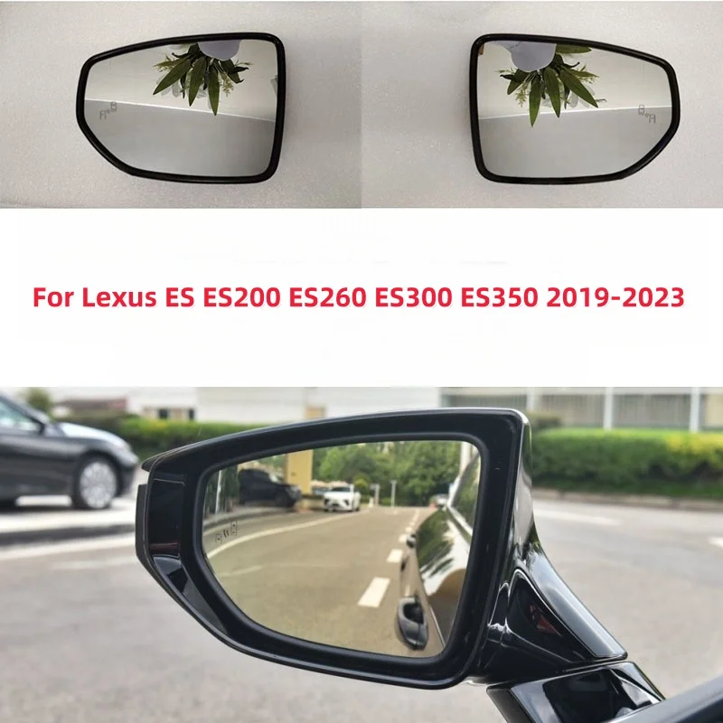 For Lexus ES ES200 ES260 ES300 ES350 2019-2023 Side Mirrors Lens Heated Blind Spot Warning Rear Mirror Glass