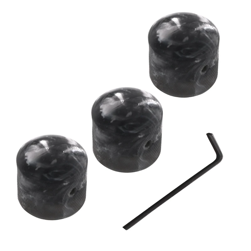 

3 Pcs Metal Volume Knob Guitar Volume Knob Electric Guitar Volume Knob Dome Knobs Potentiometer Hat Cap