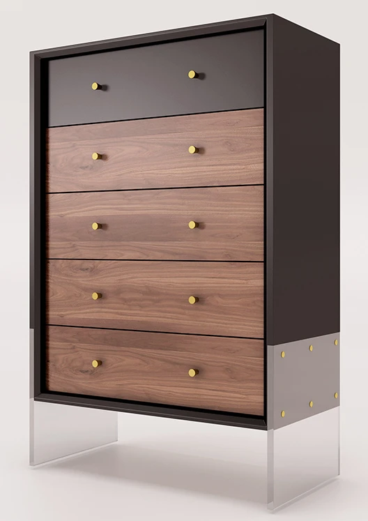 

Chest of Drawers Bedroom Simple Modern Solid Wood Storage Living Room Wall Storage Chest of Six Drawers