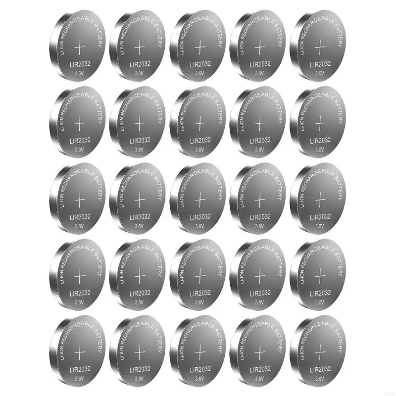 918C 1 セット LIR2032 リチウム電池 40mAh 3.6V ボタン電池長期持続電源