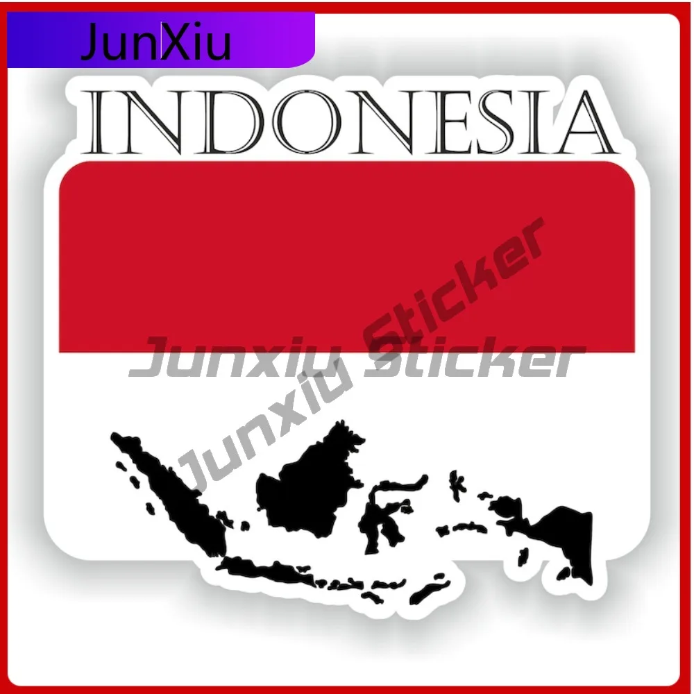 

Indonesia Country Project Flag Personalized Vehicle Sticker Commonly Used On Bumpers Rear Windows Trunks
