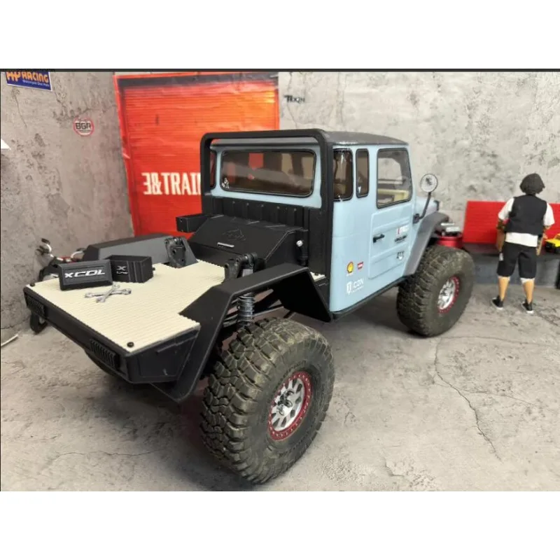 Farm Style Rear Bed Fit 1:10 VP VS4-10 Chassis, Extended Low Gravity Tray, Max 120mm Tire Compatible RC Scale Upgrade Parts