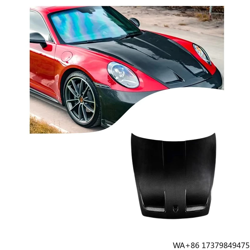 

Car Accessories Bonnet Cover Hood Scoop Bonnet Engine Cover Compatible for Porsche 911 992 2019-2022 Upgrade to GT3