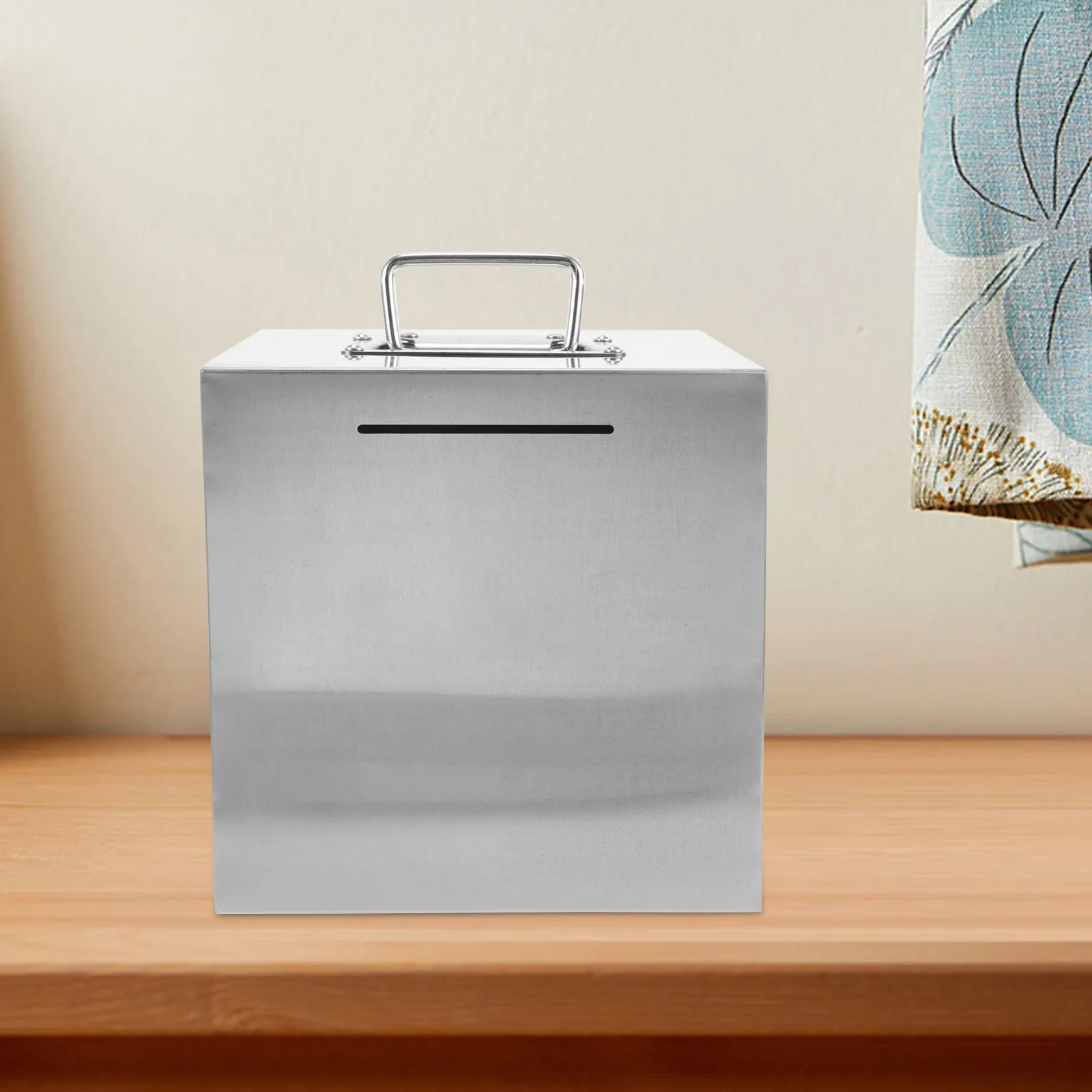 

Stainless Steel Unbreakable Money Bank For Adults Metal Piggy Bank Smooth Easy Clean Coin Container Home Office