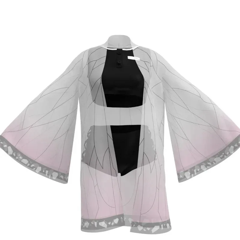 ss133 قطعة ملابس السباحة شخصيات أنيمي كامادو تانجيرو تأثيري حلي كاماد زيكو المرأة الصيف اليابانية هاوري كيمونو ل B