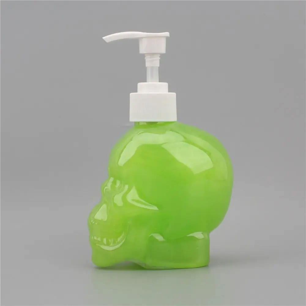 1PC Black Edition Skull Liquid Soap Dispenser Hand Sanitizer Shampoo Lotion Pump Bottle Goth Decor Bathroom Storage Accessories