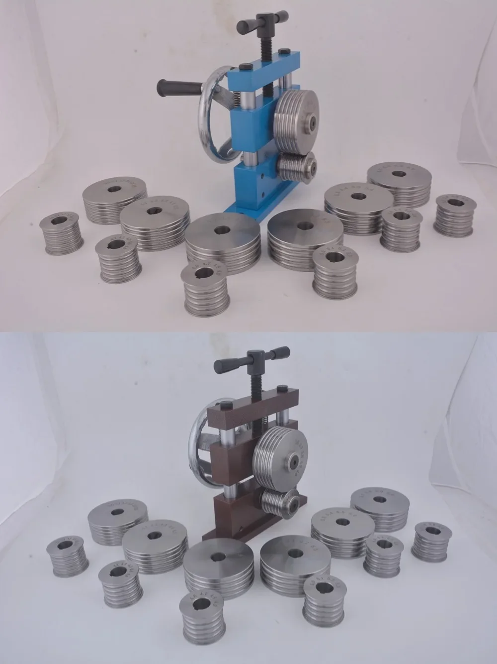 cranked Bracelet Rounding Shaping Machine 7 Pairs Rollers Rolling Machine Jewelry Bracelet Bangle Bending Forming Machine