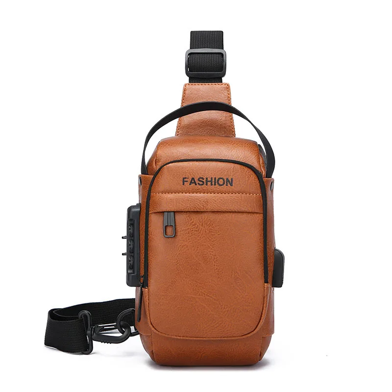 2024 New Men's Chest Bag New Fashion Korean-Style Casual Sports Water-Proof Shoulder Crossbody Bag Cross Body Chest Bag For Male