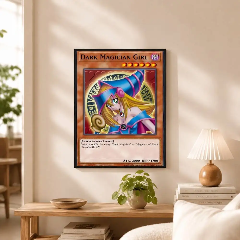 Anime Y-Yu-Gi-Oh Poster Waterproof Wall Art Sticker For Bar Living Room Vintage Decor High Quality Print Gift