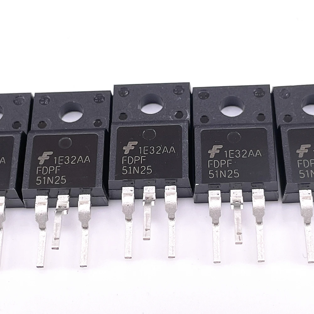 (10 pcs) FDPF51N25 TO-220F 51N25 FDPF51 250V 51A Liquid Crystal N channel MOSFET