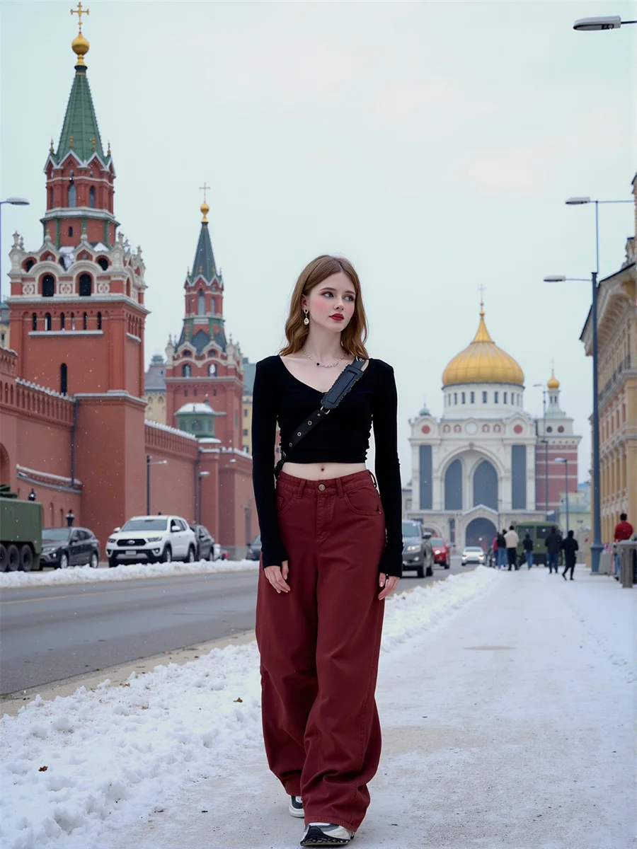 

Красные свободные джинсы с широкими штанинами, женские мешковатые джинсы большого размера в стиле Харадзюку, готический High Street Vibe, черный, гранж, панк, осень