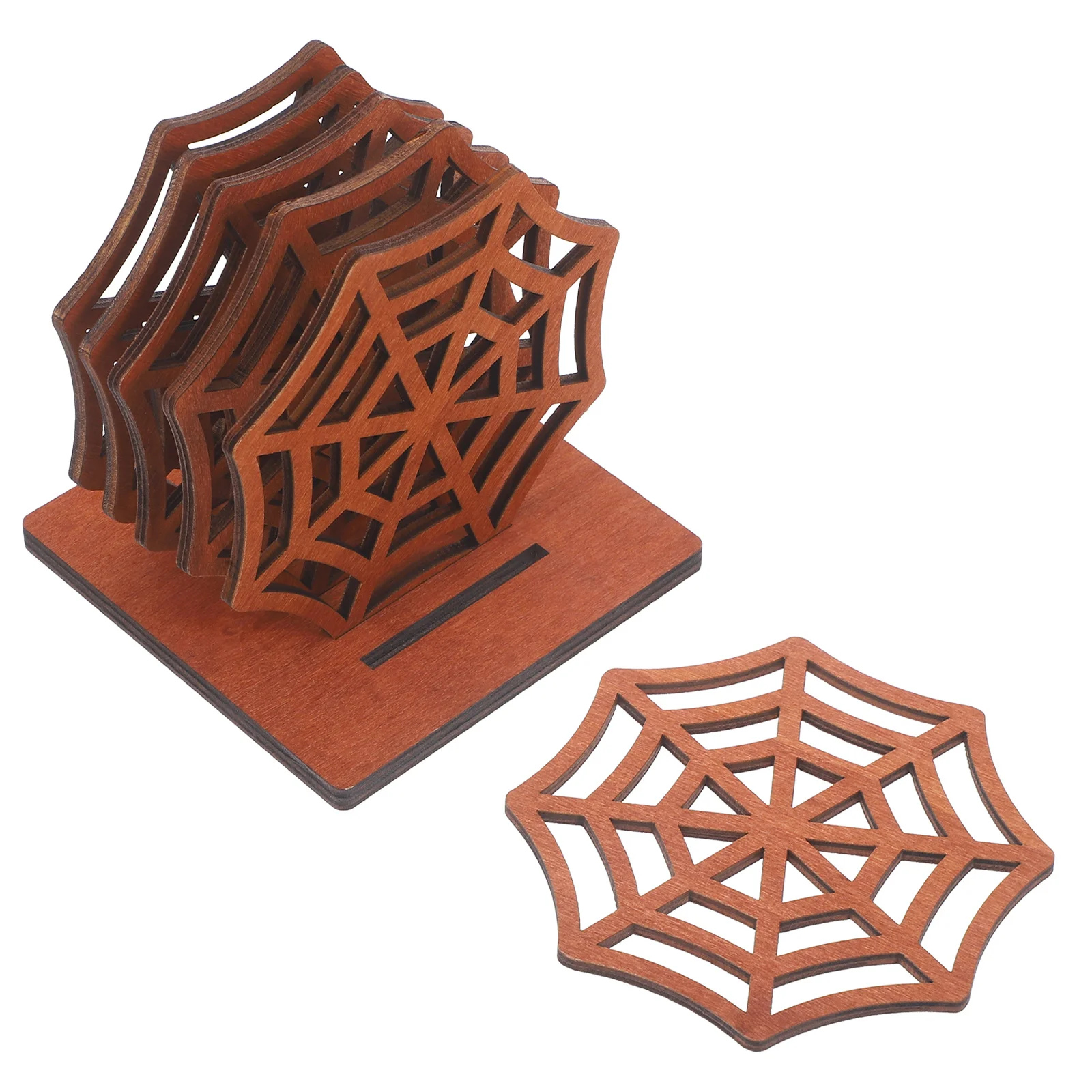 

Cobwebs Spider Coaster Decorative Halloween Coasters Outdoor Hollow Spiderweb Placemat Shape