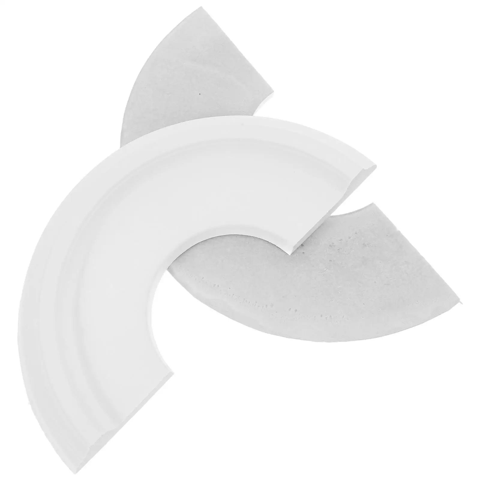 

Ceiling Decorative Cover 9 84x3 8in White PU Material Light Plate Chandelier Mounting Medallion Split Fan Lamp Base Round