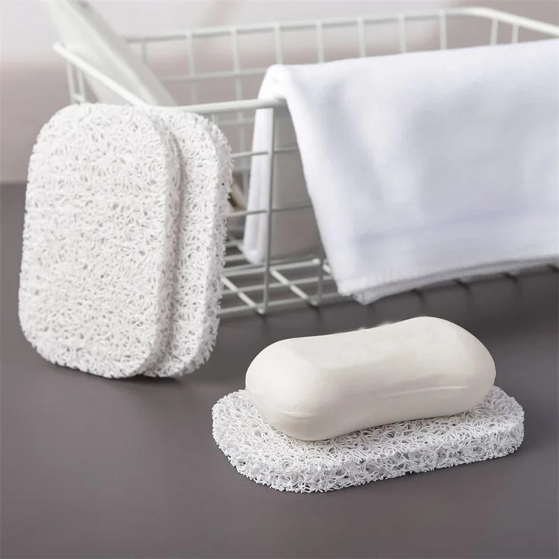 4Pcs/set Soap Pads Bars Soap Holders Scalable Soap Drains Water Saver Pads For Shower Kitchen Bathroom Travel Cleaning Supplies