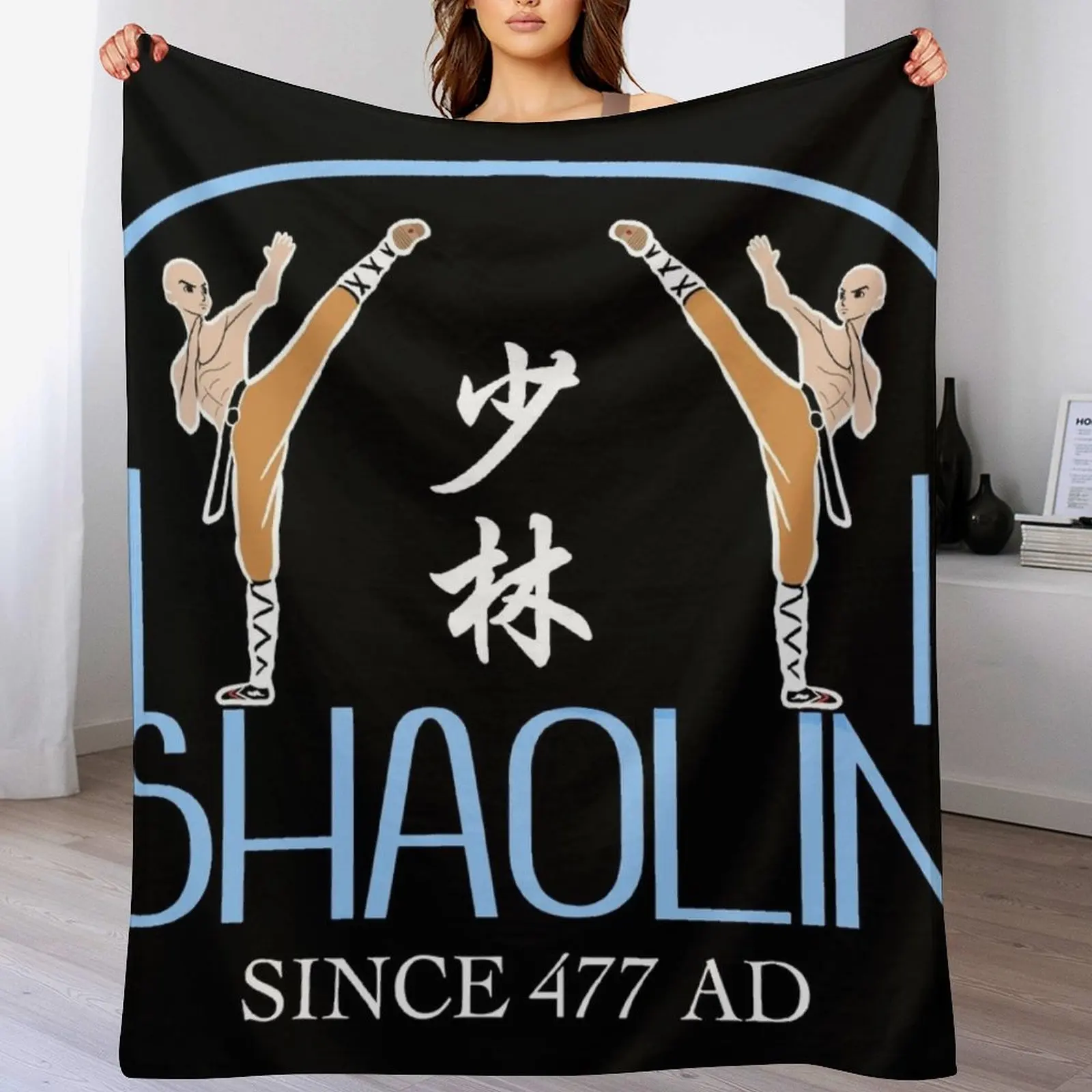 Shaolin Monks Throw Blanket Luxury St Flannel Blankets