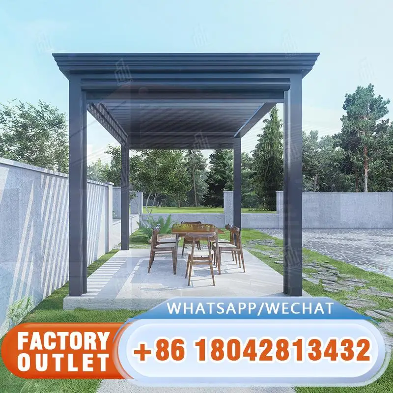 

Fireproof Advance Aluminum Frame with Smart Sensor Powder Coated Finish Pressure Treated Suitable for Garden Backyard Patio Dro