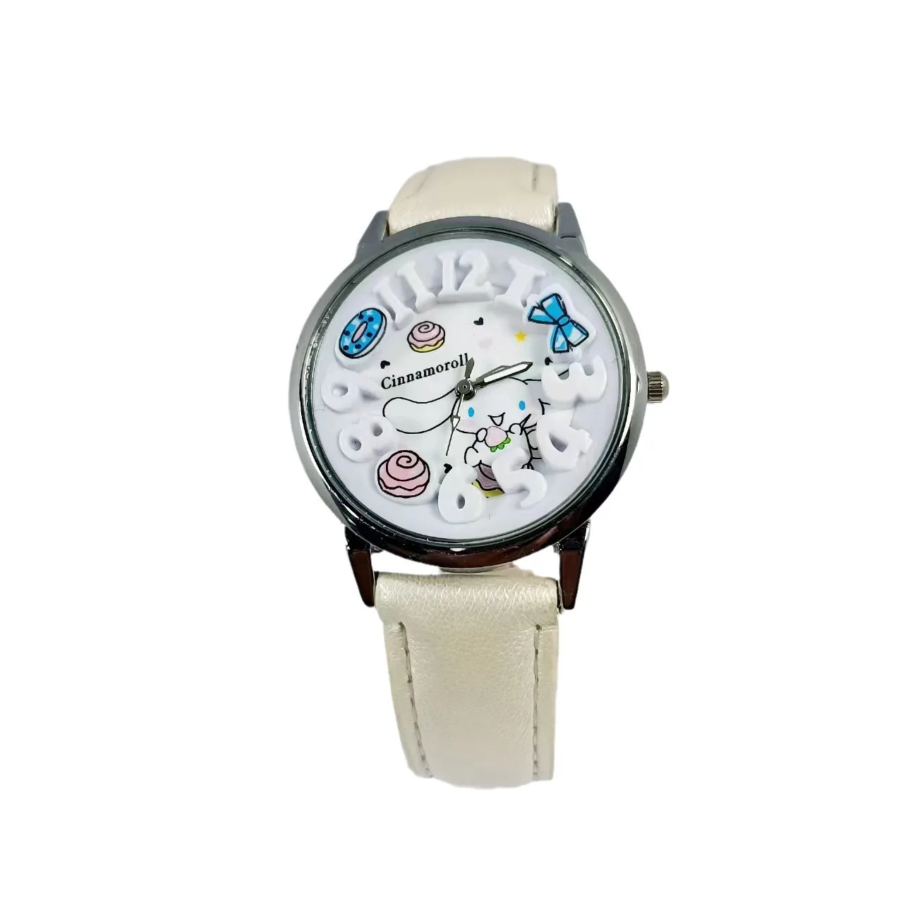 MINISO Cinnamoroll Cartoon Children\'s Watch 3D Stereoscopic Screen waterproof Children fashion Wrist Watch girl Christmas Gift