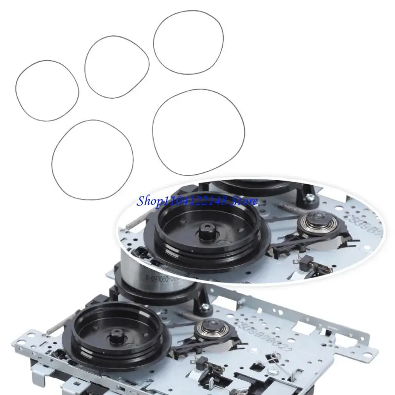 P9FA High Elasticity Recorder Belts Compatibles Cassette Decks Record Players 1.2mm