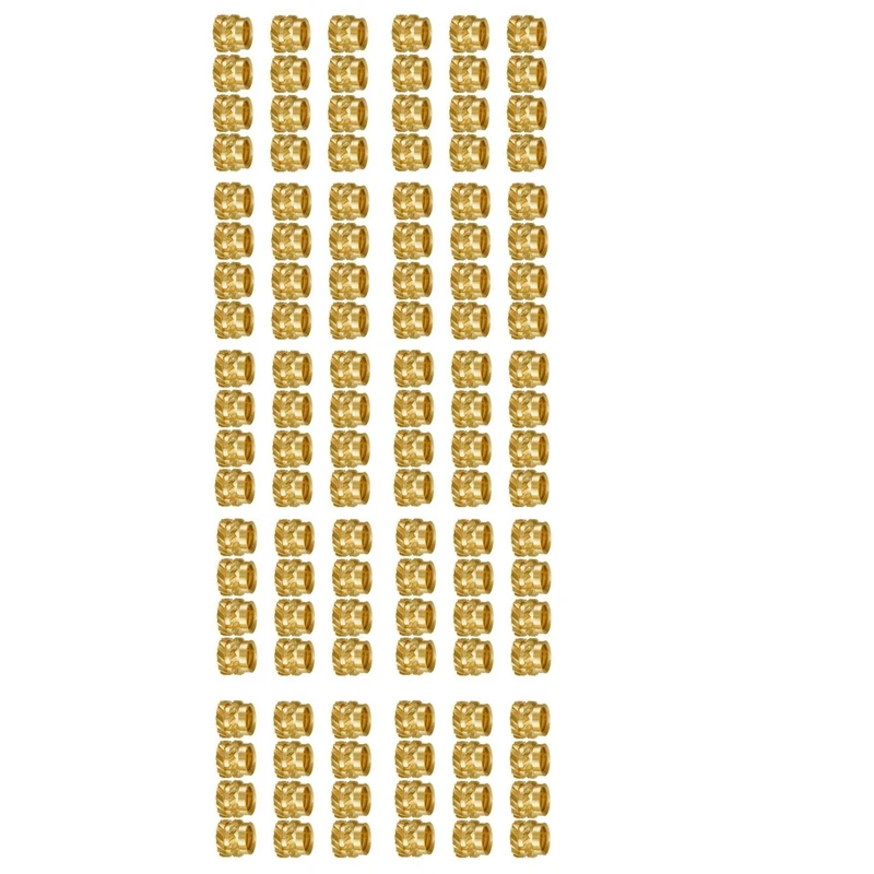 

New-1000Pcs M3 Thread Knurled Brass Threaded Heat Set Heat Resistant Insert Embedment Nut,M3X5X4,For 3D Printer Voron 2.4