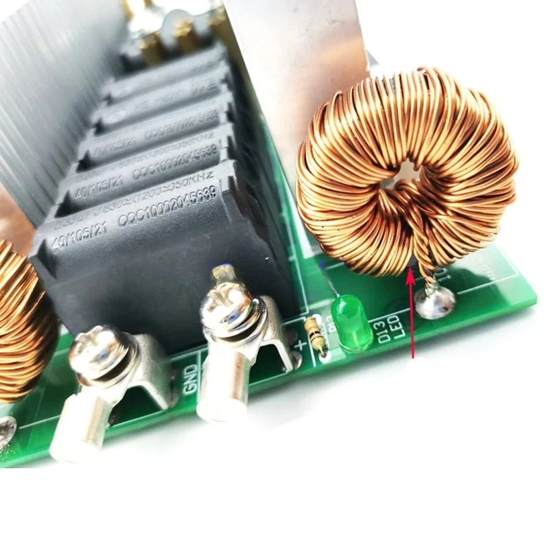 3000W 50A Tapless 6-tube ZVS High Frequency Induction Heating Machine Quenching Module DIY Kit
