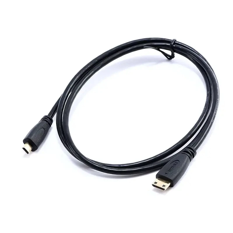 Mini HDMI Compatible To Micro HDMI Compatible Connection Cable, Mobile Computer Connection Cable, Mini Mike HDMI Compatible
