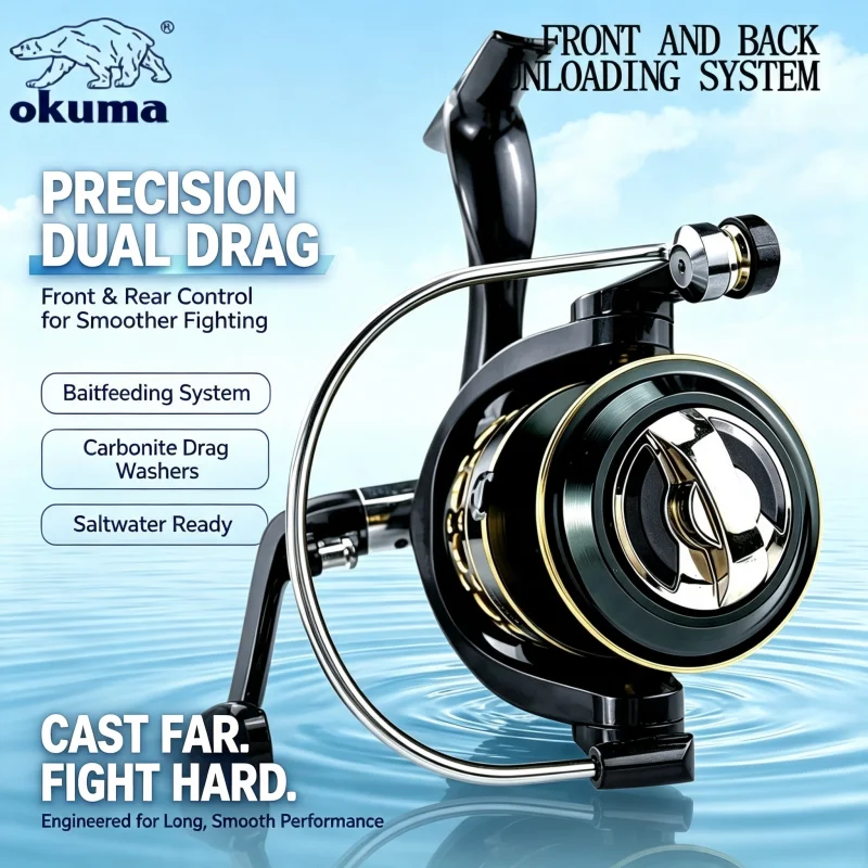 OKUMA-스피닝 릴, 메탈울트라 라이트 낚시 릴, 낚 - Fishing Boat Steering Wheel 리뷰 및 가격