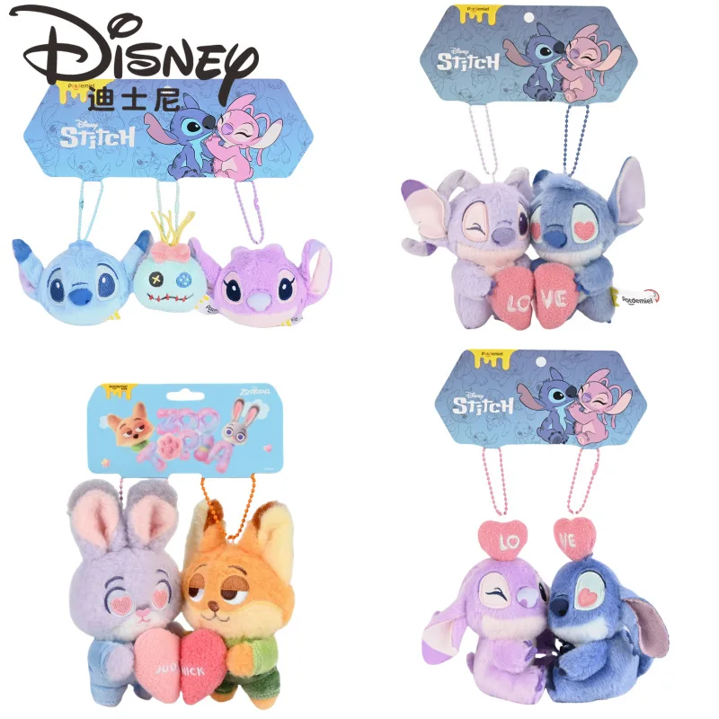 

Подлинные маленькие подвески в стиле аниме Disney, плюшевые брелки, стежка, куклы Zootopia, мягкие игрушки, подарки на Рождество и день рождения