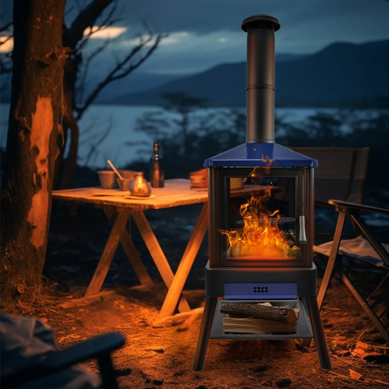 Garden oven Outdoor heating stove Household barbecue grill Campground stove Wood stove Fireplace Indoor fireplace