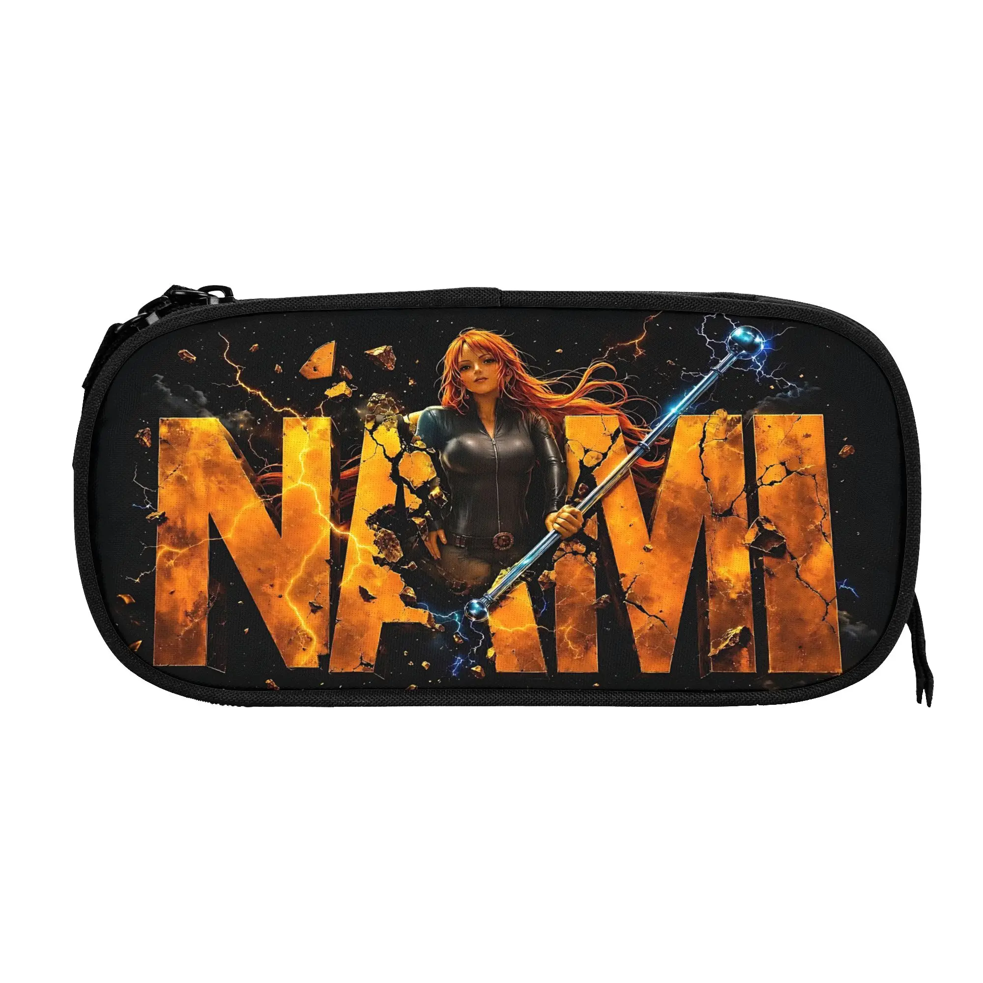 Custom Anime One piece Theme Large Capacity Bags for Child  School Pencil Bag for Boys Gilrs Kids