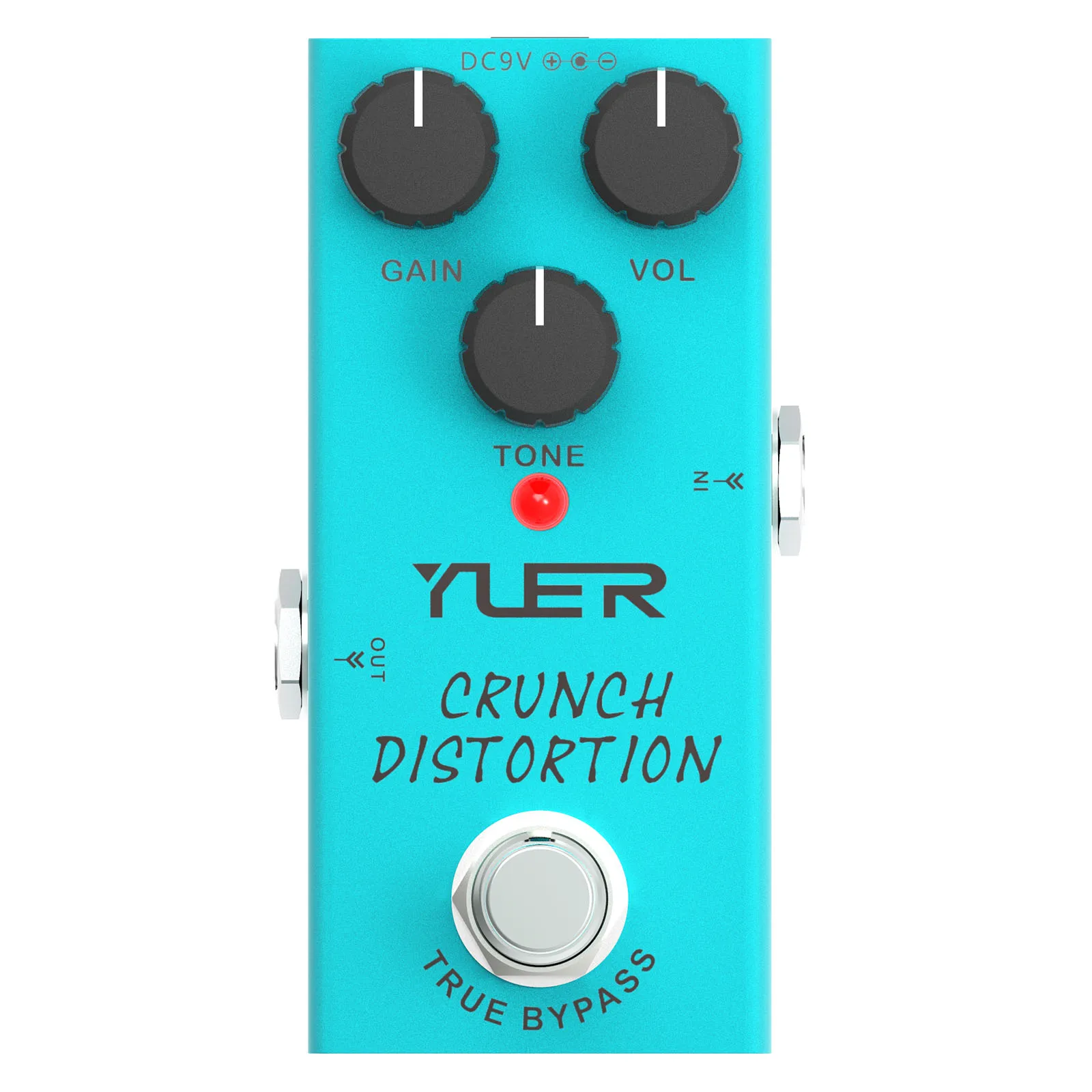 Guitar Effect Pedal Crunch Distortion True Bypass Full Metal Shell Guitar Parts & Accessories Mini Single Type Dc 9V True Bypass