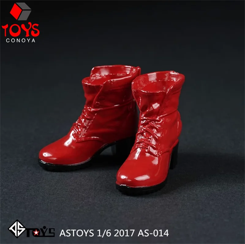 ASTOYS AS012-AS015 1/6 مقياس الساحرة أحذية بوت قصيرة كعب الأحذية الصلبة الأحذية نموذج صالح 12 "أنثى الجندي عمل الشكل الجسم الدمى